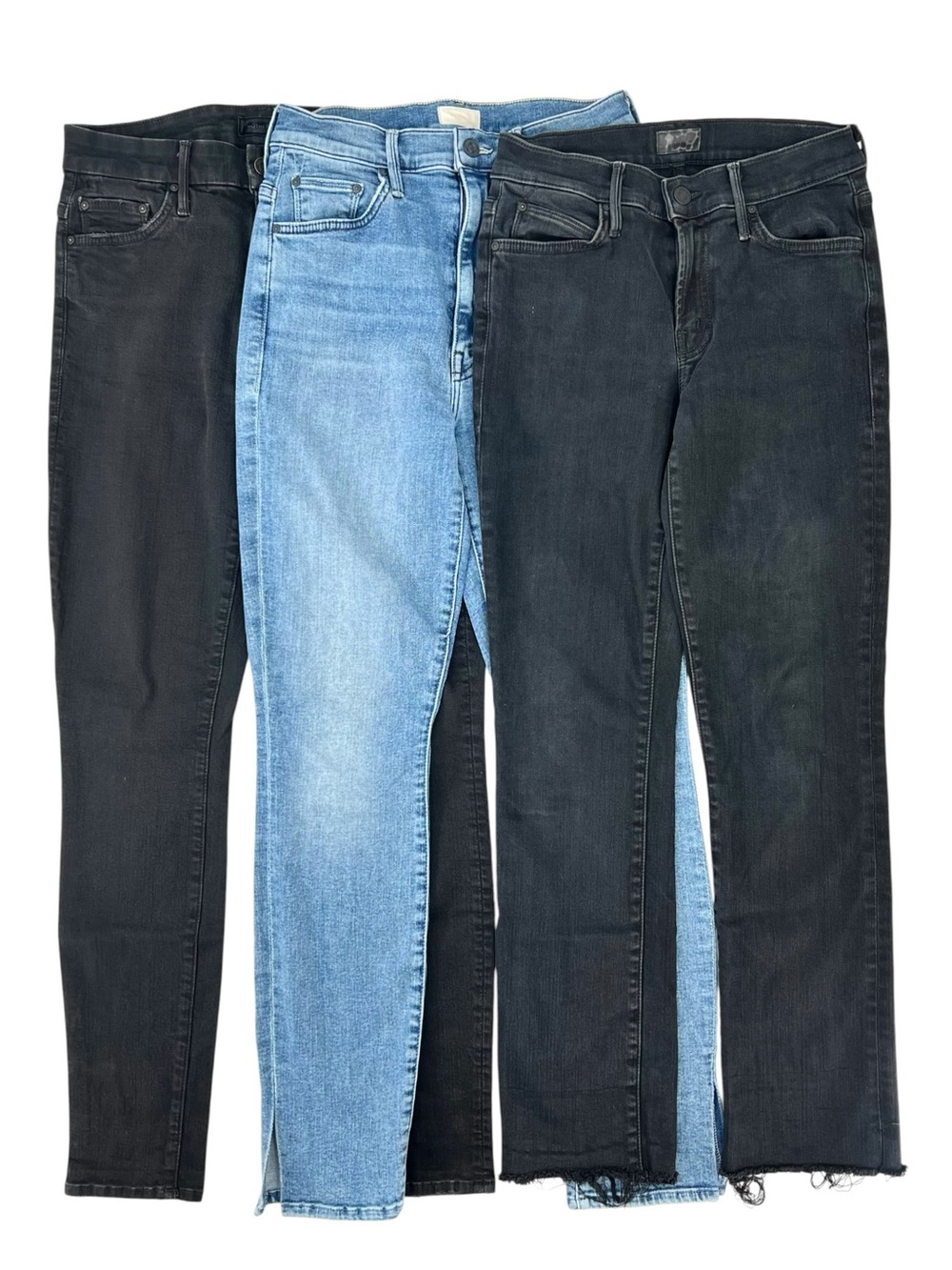 MOTHER 3 Pack Bundle - Rascal Ankle, High Waisted Looker, Swooner Ankle Jeans
